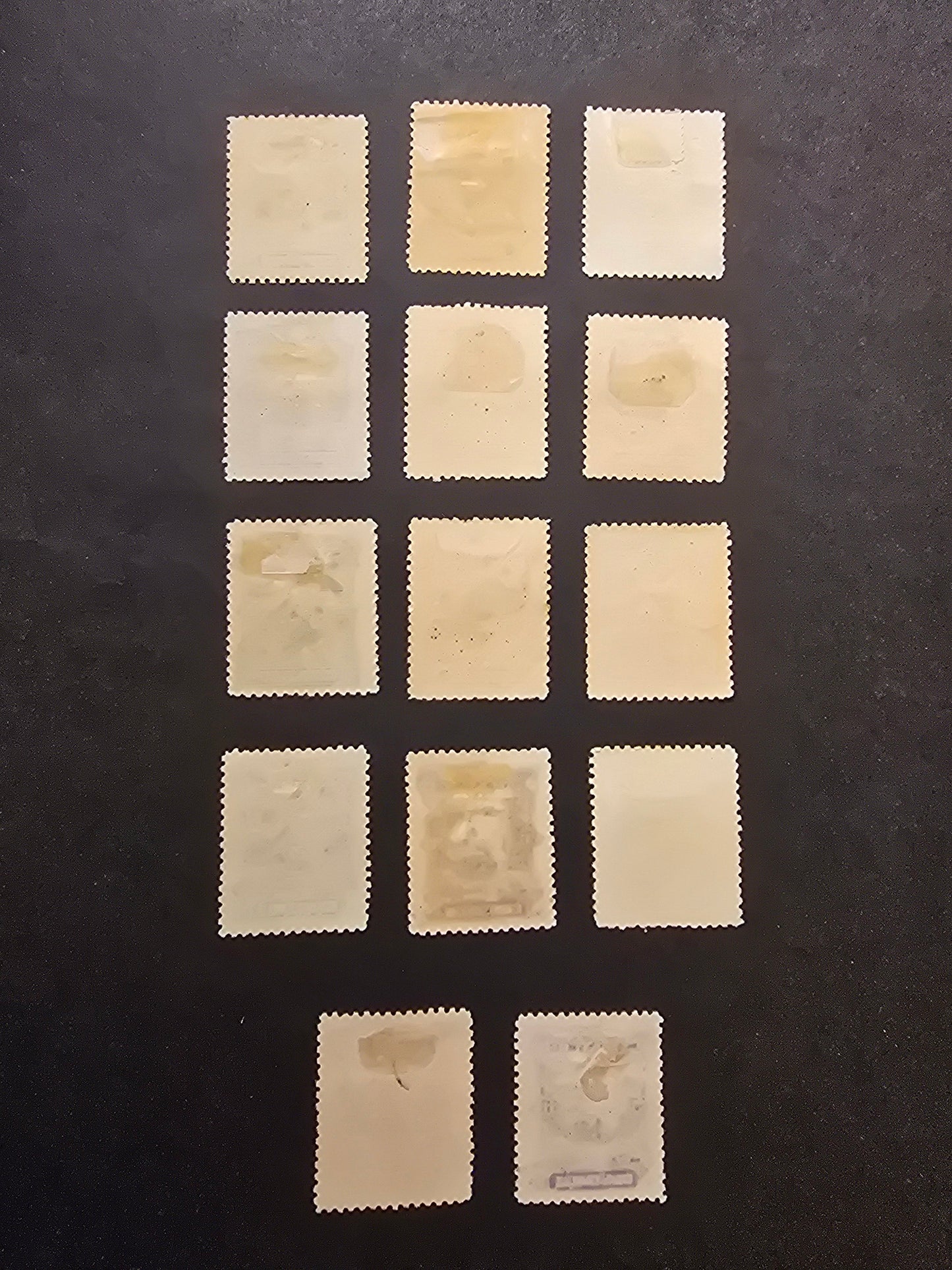 Lot 143 El Salvador SC#47-56 2c - 1p Green - Brown Arms, 1891 Arms Seebeck Issue, 14 F/VFOG Singles, Additional Shades