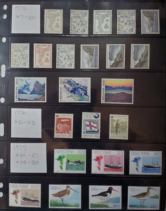 Complete 1975-2006 MNH Faroe Islands Collection