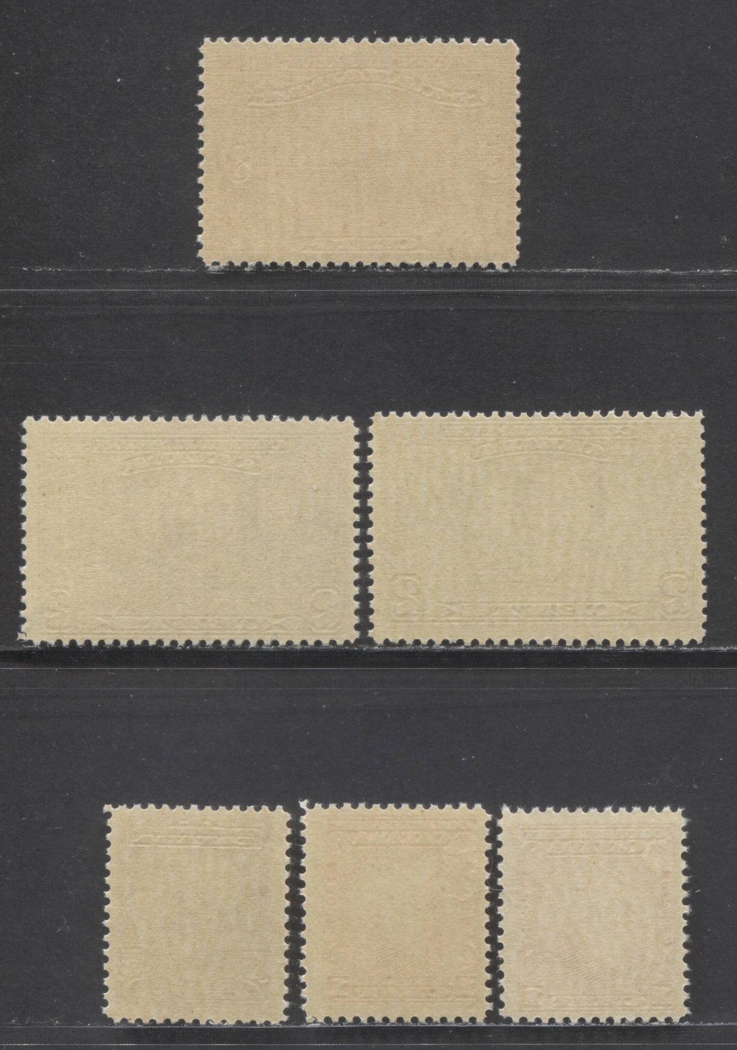 Lot 56 Canada #141-144 1c-5c Orange-Violet Sir John A Macdonald - Sir Wilfrid Laurier, 1927 60th Anniversary Of Confederation Issue, 6 FNH Singles With Streaky & Smooth Gums