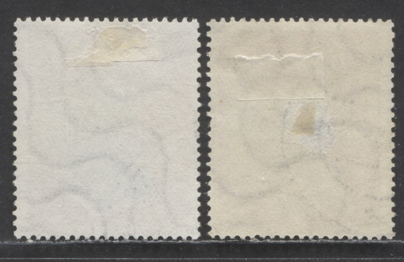 Lot 63 Germany Mi#172 (SC#B333) 20+3pf Red 1953 Philatelic Exhibition Issue, On Yellowish & White Paper, Unlisted On This Issue, 2 Very Fine Used Singles, Click on Listing to See ALL Pictures, Estimated Value $45