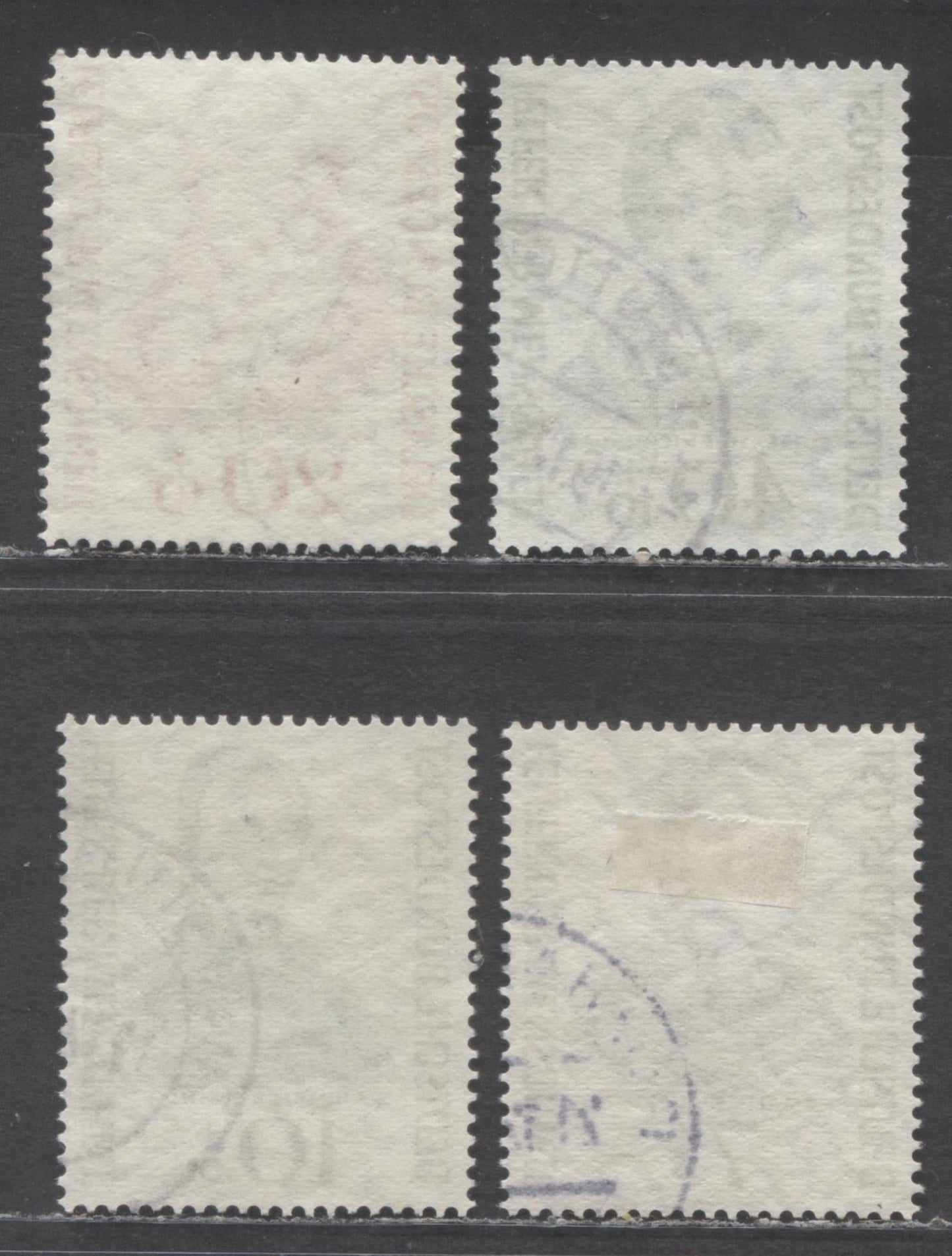 Lot 100 Germany Mi#222 (SC#B344)-225 (SC#B347) 1955 Welfare Organization Semi Postals, 4 Very Fine Used Singles, Click on Listing to See ALL Pictures, Estimated Value $40