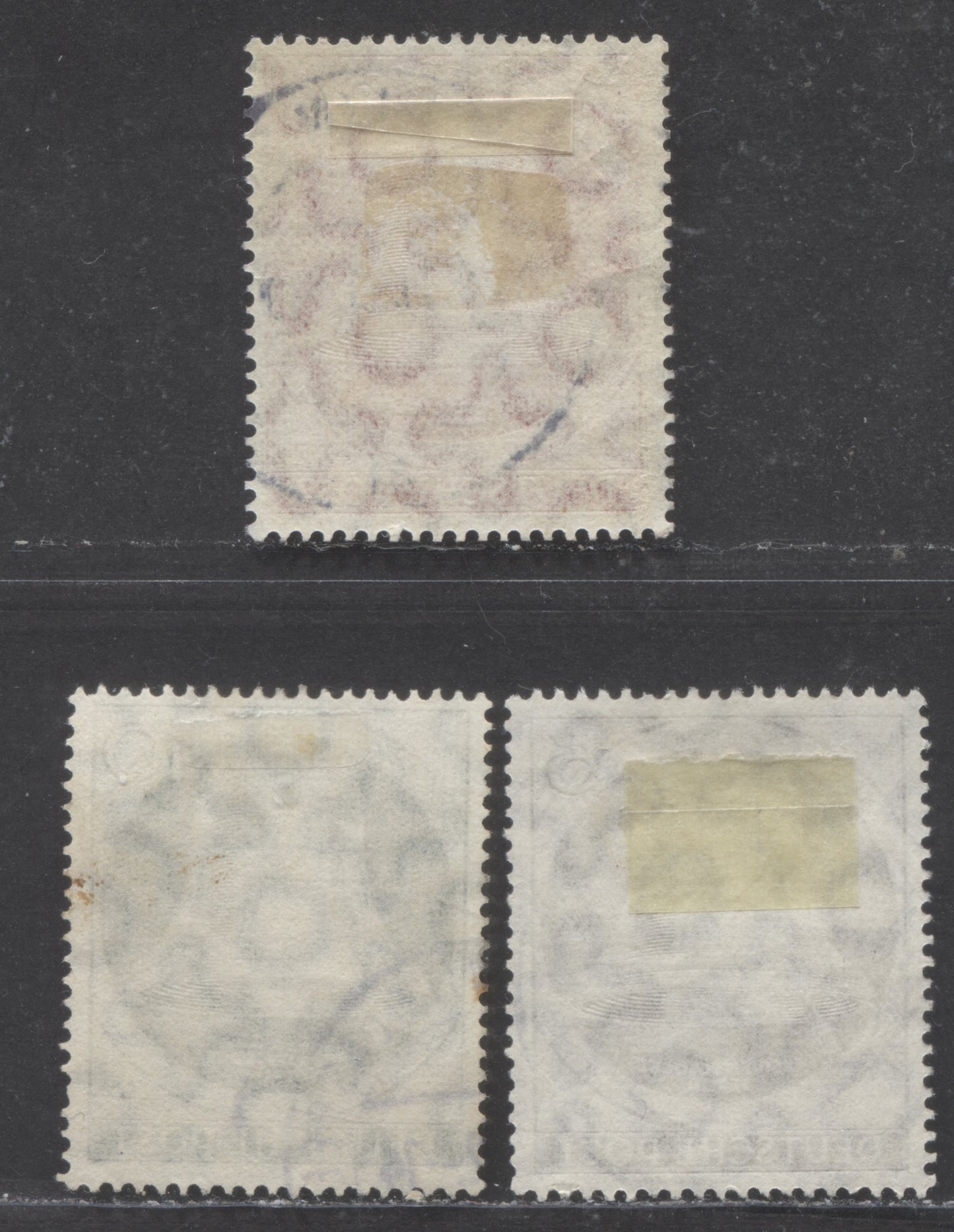 Lot 102 Germany - Berlin Mi#73 (SC#9N70)-77 (SC#9N72) 1951 Freedom Bell Issue, 3 Fine/Very Fine Used Singles, Estimated Value $40