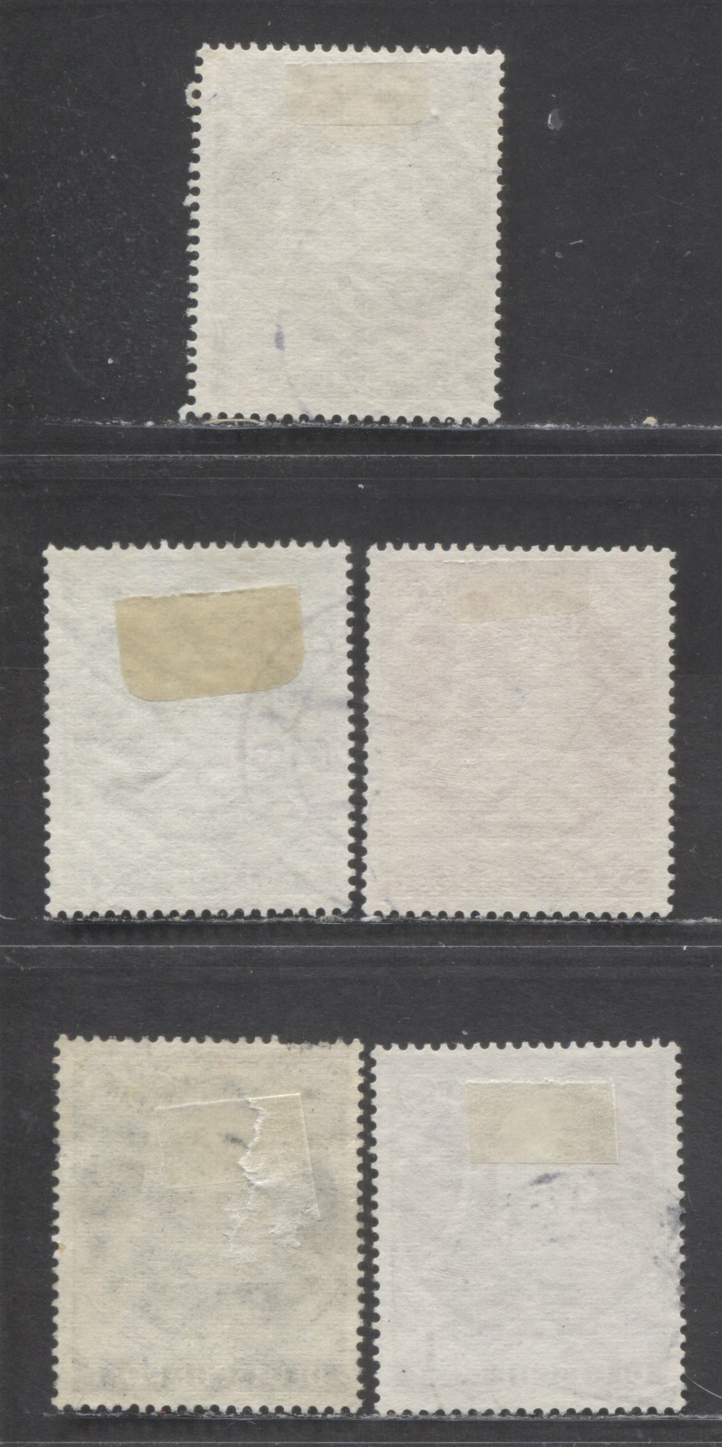 Lot 104 Germany - Berlin Mi#101 (SC#9N94)-105 (SC#9N98) 1953 2nd Re-engraved Freedom Bell Issue, 5 Fine/Very Fine Used Singles, Click on Listing to See ALL Pictures, Estimated Value $38