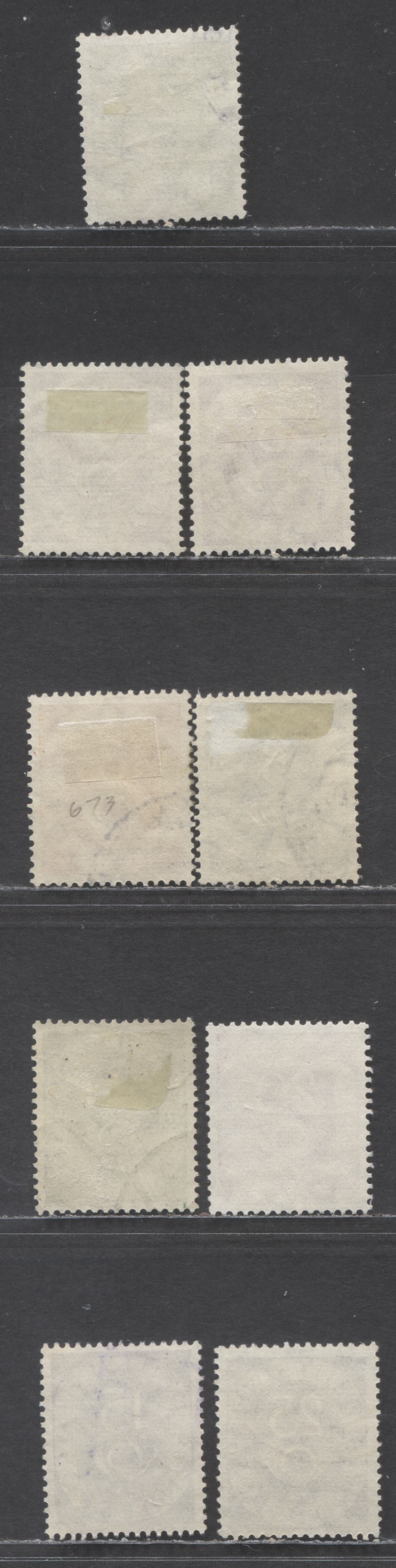 Lot 66 Germany SC#670-678 (Mi#123-131) 1951-1952 Posthorns Issue, Basic Part Set From 2pf-25pf, 9 Very Fine Used Singles, Click on Listing to See ALL Pictures, Estimated Value $18 USD