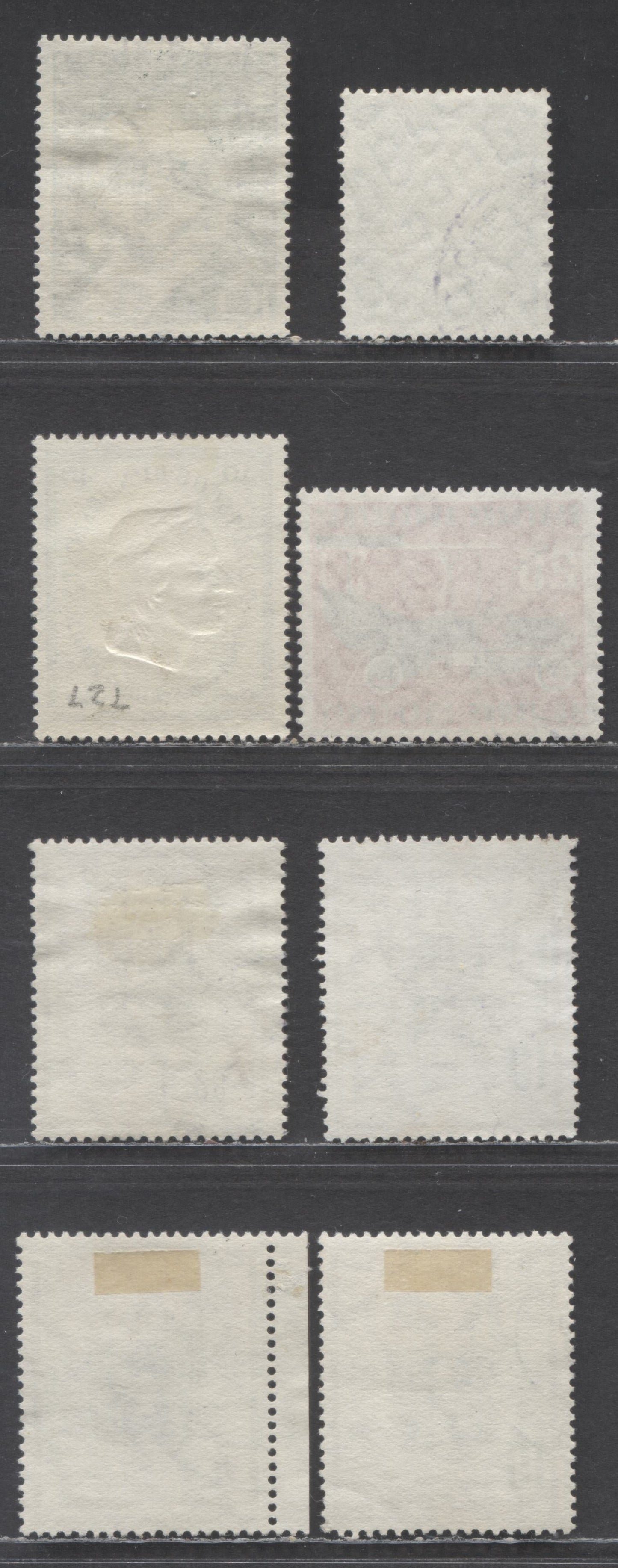 Lot 65 Germany Mi#204 (SC#725)/213vd (SC#730) 1955 Gauss - Badenwurlenburg Exhibition Issues, 8 Very Fine Used Singles, Click on Listing to See ALL Pictures, Estimated Value $23