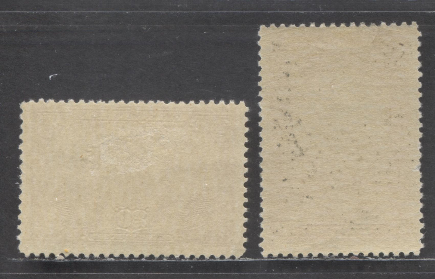 Canada #148, E3 20c Brown Carmine & Orange Baldwin And Lafontaine & Train, 1927 Historical Issue & Special Delivery Issue, 2 FOG Singles