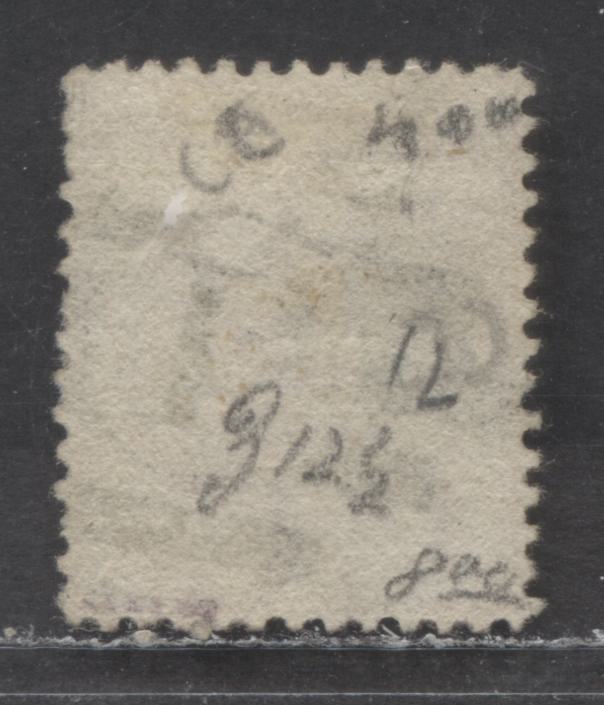 Lot 106 Lagos SC#6 1/- Orange 1874-1875 Queen Victoria Issue, Perf 12.5, 16.5mm Wide Value, Crown CC Wmk, A Fine Used Single, Estimated Value $40