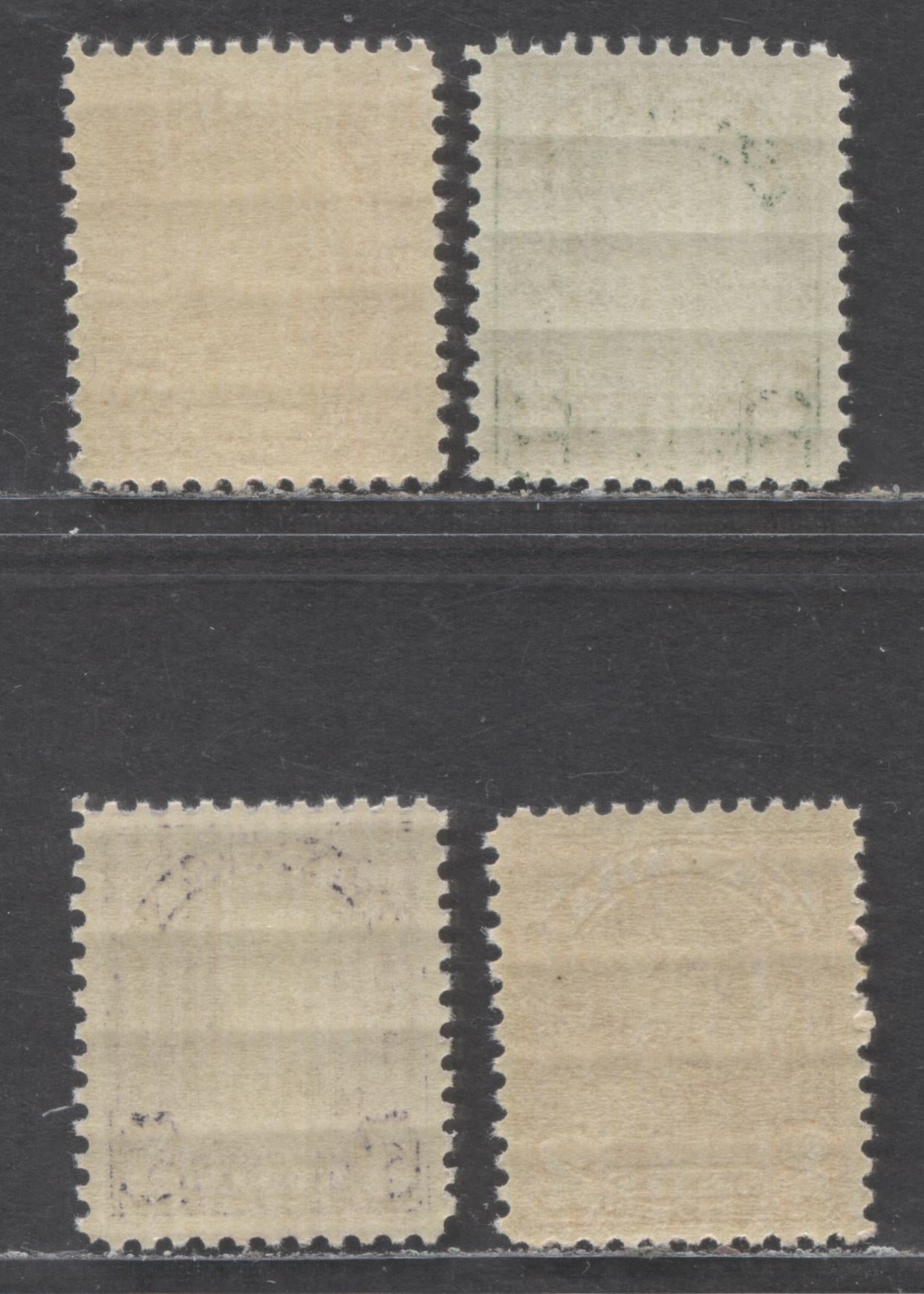 Lot 117 Canada #164, 165, 167, 169 2c Dull Green / 5c Dull Violet, 1930 King George V Arch/Leaf Issue, 4 VFNH Singles 2c Is Die 1 Printing, 5c Is Rotary Printing