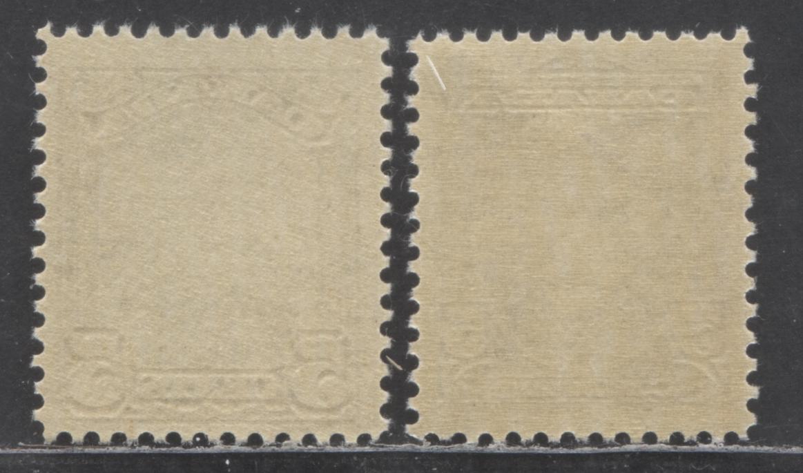 Canada #144, 153 5c Violet, Deep Violet Laurier, King George V, 1927 60th Anniversary Of Confederation & 1928-1929 King George V Scroll Issues, 2 FNH Singles