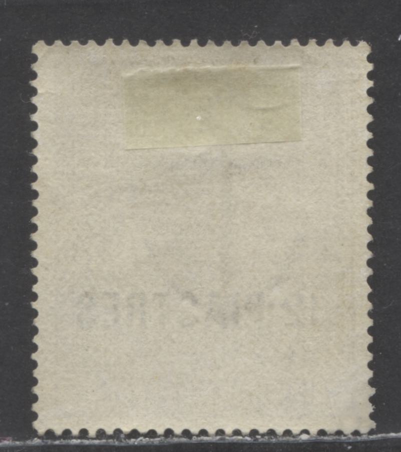 Lot 128 British Levant SC#3a 12pi on 2/6d Lilac 1885 Surcharge Surface Printed Issue, On Bluish Paper, A VFOG Single, Click on Listing to See ALL Pictures, 2022 Scott Classic Cat. $525