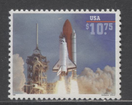 Lot 99 United States SC#2544a $10.75 Multicolored 1995 Space Shuttle Endeavour Issue, A VFNH Single, Click on Listing to See ALL Pictures, 2017 Scott Cat. $20
