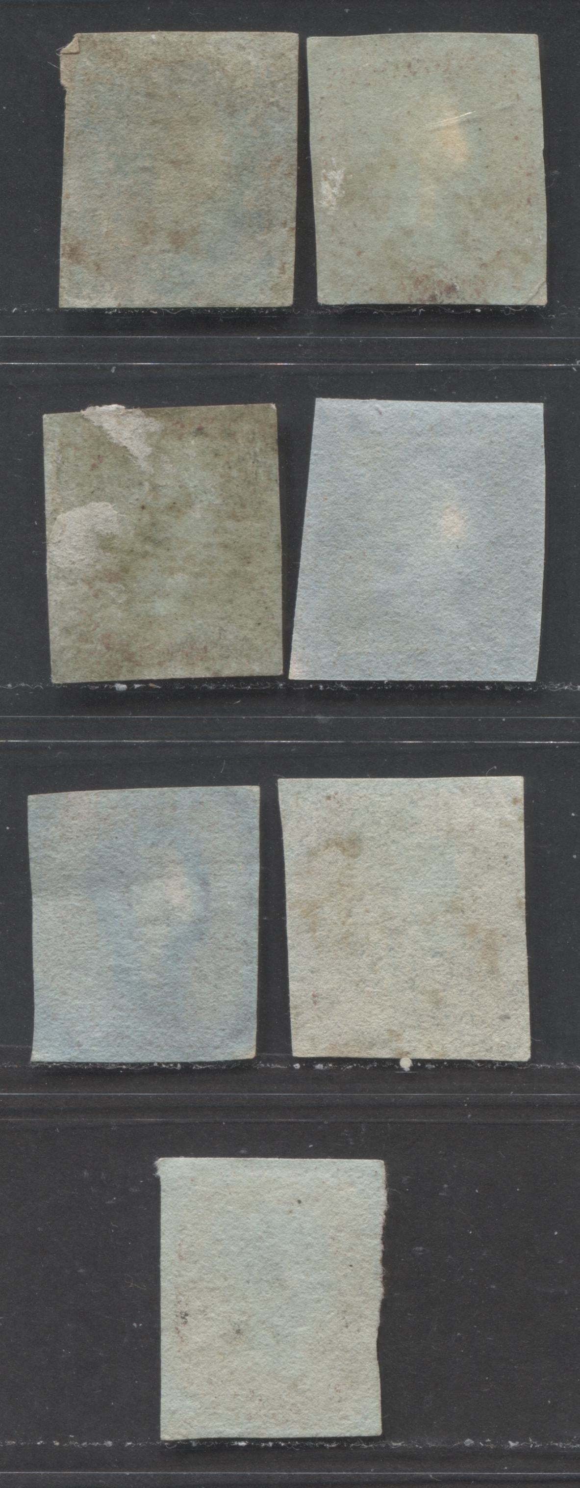 Lot 85 Great Britain - Barred Numeral Cancels For England & Wales: 200-700 SC#3 1d Red Brown 1841-1854 1d Red Imperf Issue, #134, #240, #355, #447, #466, #498, #700, 7 Ungraded Used Singles, Estimated Value $12