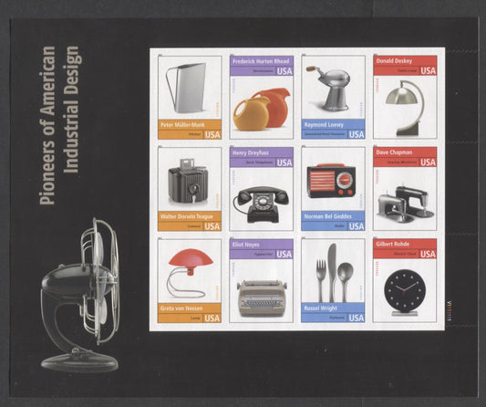 Lot 49 United States SC#4546 Forever Multicolored 2011 Pioneers Of American Industrial Design Issues, A VFNH Sheet Of 12, Click on Listing to See ALL Pictures, 2017 Scott Cat. $12