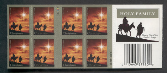 Lot 66 United States SC#4711a Forever Multicolored 2012 Christmas Issue, Double Sided Booklet, A VFNH Booklet Of 20, Click on Listing to See ALL Pictures, 2017 Scott Cat. $20