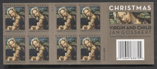 Lot 79 United States SC#4815a Forever Multicolored 2013 Virgin & Child Issue, Double Sided Booklet, A VFNH Booklet Of 20, Click on Listing to See ALL Pictures, 2017 Scott Cat. $20