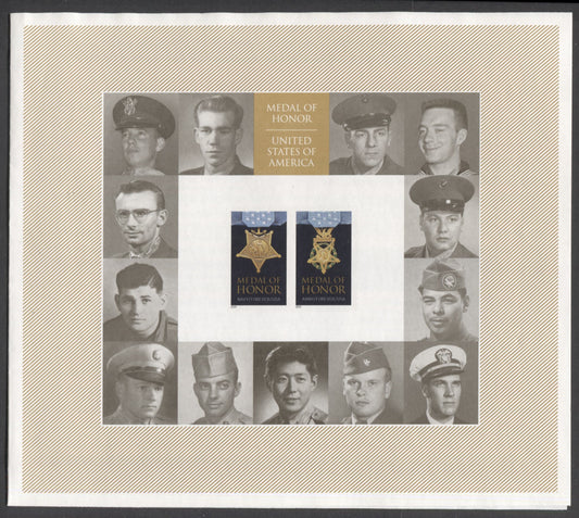 Lot 81 United States SC#4822-4823a 2013 Medal Of Honor Issue, A VFNH Sheet Of 20, Click on Listing to See ALL Pictures, 2017 Scott Cat. $20