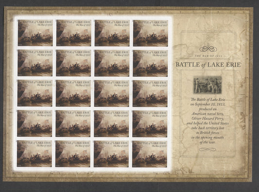Lot 86 United States SC#4805 Forever Multicolored 2013 War Of 1812 Issue, A VFNH Sheet Of 20, Click on Listing to See ALL Pictures, 2017 Scott Cat. $20