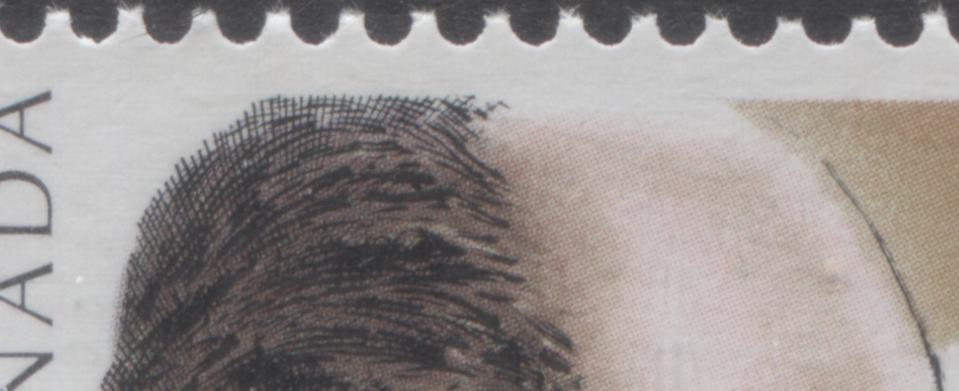 Canada #1265avar 39c Multicoloured Norman Bethune In Canada & China, 1990 Norman Bethune Issue, A VFNH Horizontal Pair DF Peterborough Paper, Showing Significant Upward Shifts Of The Engraving