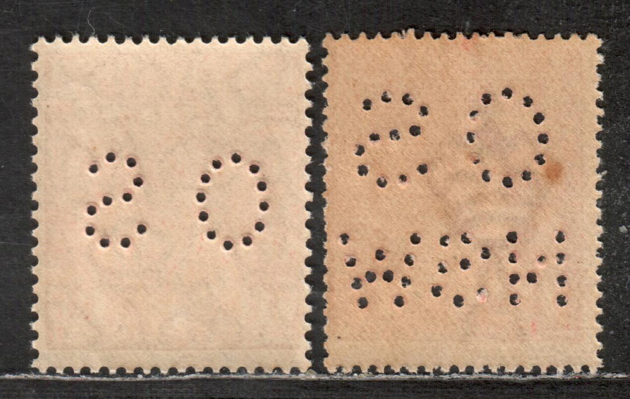 Lot 155 Australia SC#OB26var/OB68 1913-1931 Perforated Officials Issue, 1 1/2d Scarlet Small OS & Small OS NSW With Single Crown & Small Multiple Crown Wmk, 2 VF & F NH Singles, Click on Listing to See ALL Pictures, Estimated Value $25