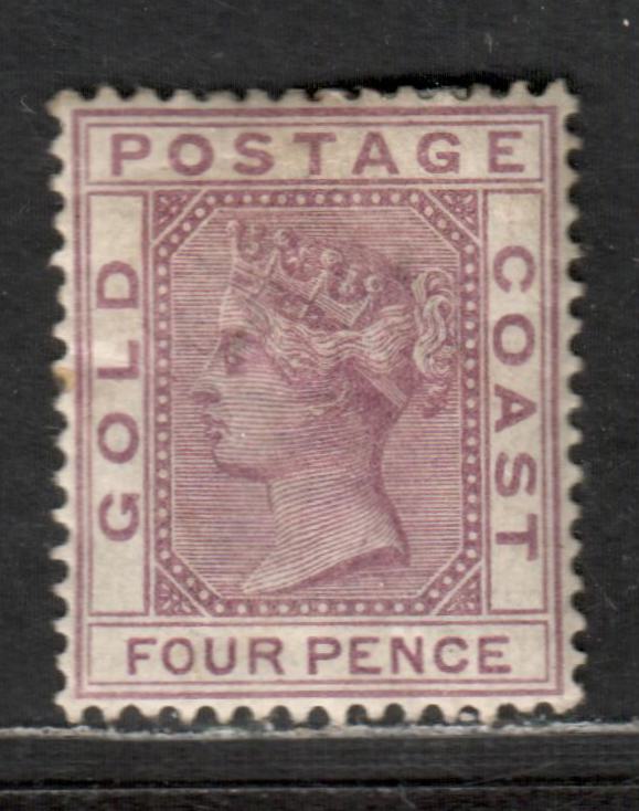 Lot 27 Gold Coast SG#16a 4d Deep Mauve 1884-1891 Queen Victoria Keypla ...