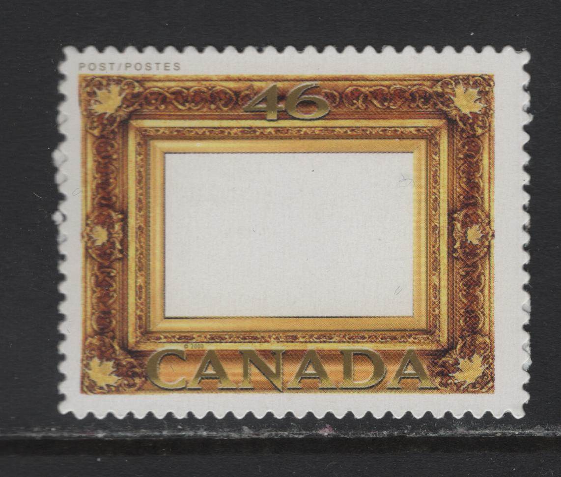 Canada #1853i 46c Multicoloured Gold Leaf Picture Frame, 2000 Picture Postage Issue, A VFNH Single Die Cut To Shape From The Quarterly Packs Or Annual Collections