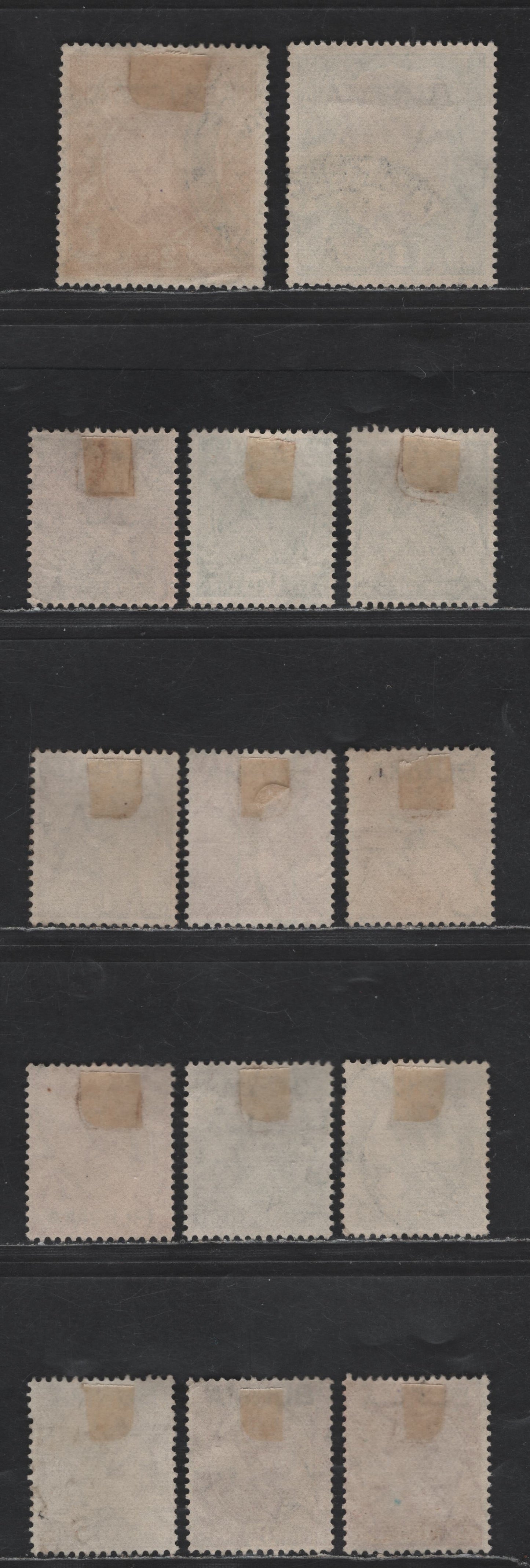 Lot 88 Burma SG#1-14 3p Slate - 2a Carmine & Orange, 1937 King George V Overprinted Issue Of India Issue, Multiple Stars Wmk, 14 Fine & Very Fine Used Singles