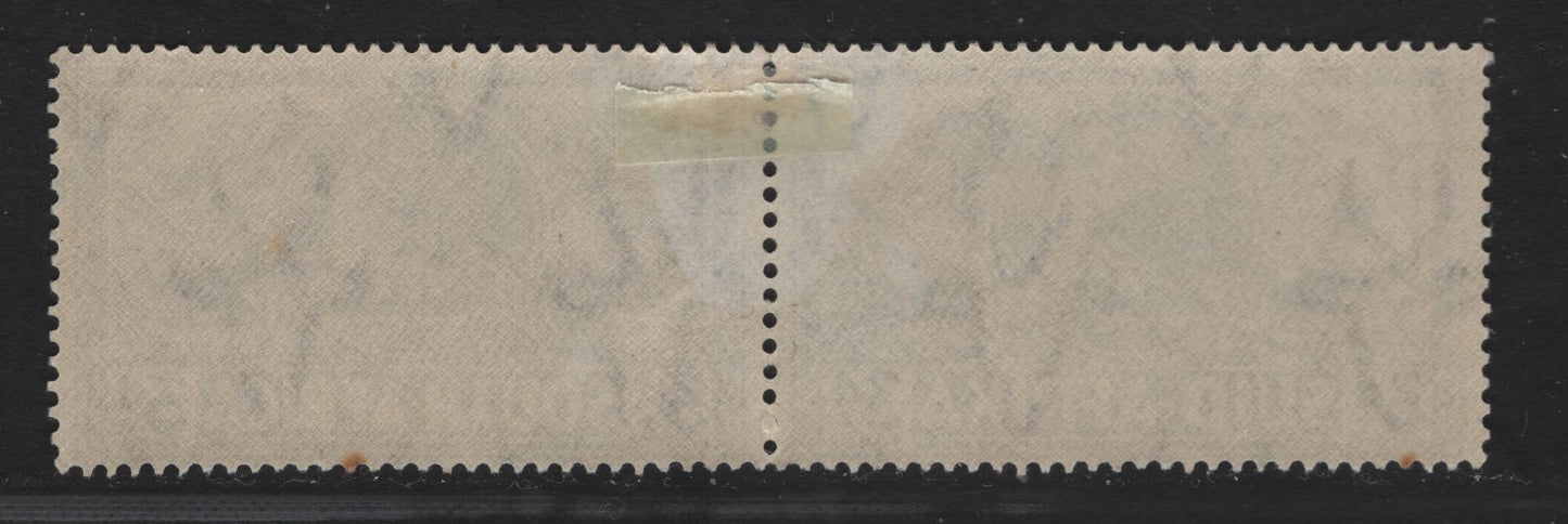 Lot 168 South Africa SC#B8 3d + 3d Chalky Blue Proposed Monument, 1938 Semi Postal Issue, A FOG Se-tenant Pair, Perf 14, Wmk 201