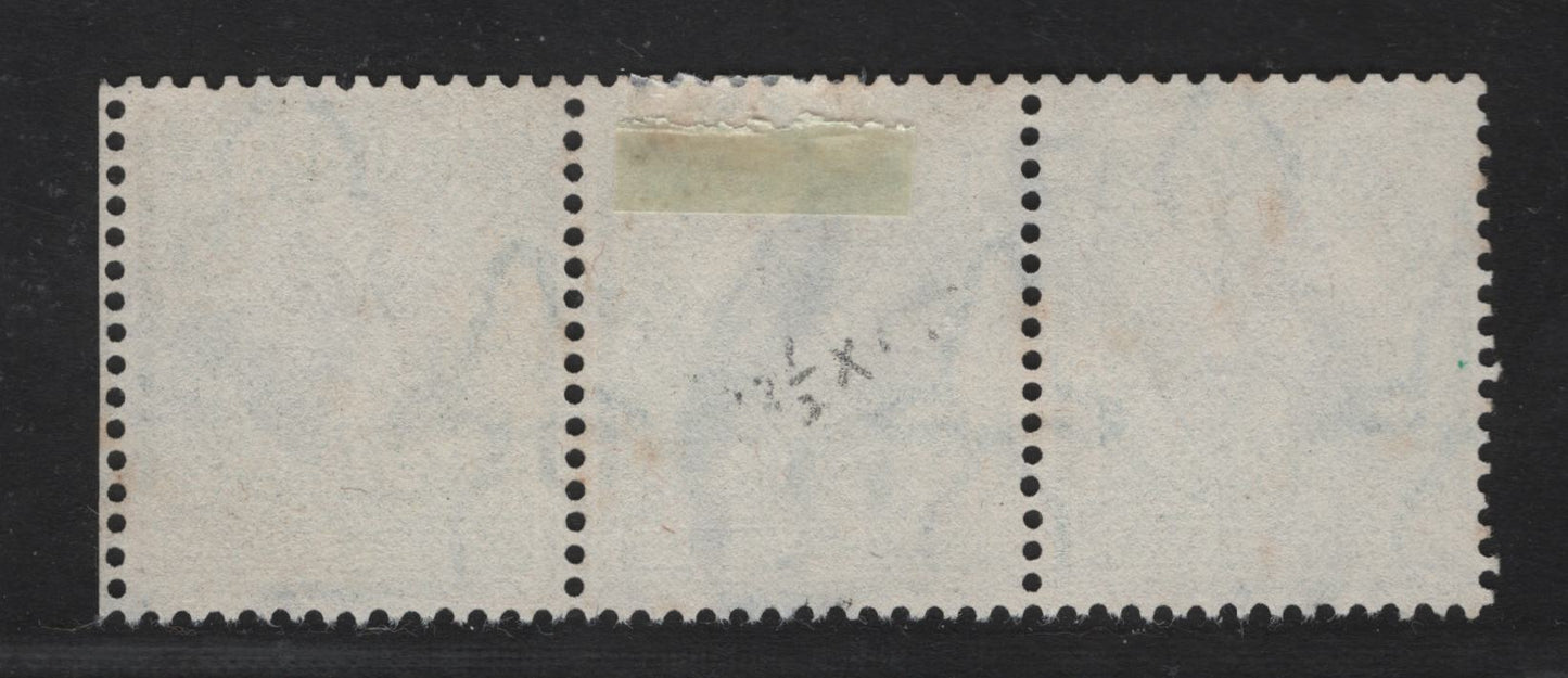 South Africa SC#23 1/2d Dark Green & Black Springbok, 1926 Typographed Pictorial Issue, A Very Fine Used Strip Of 3, Wmk 201, Perf 14.5x14