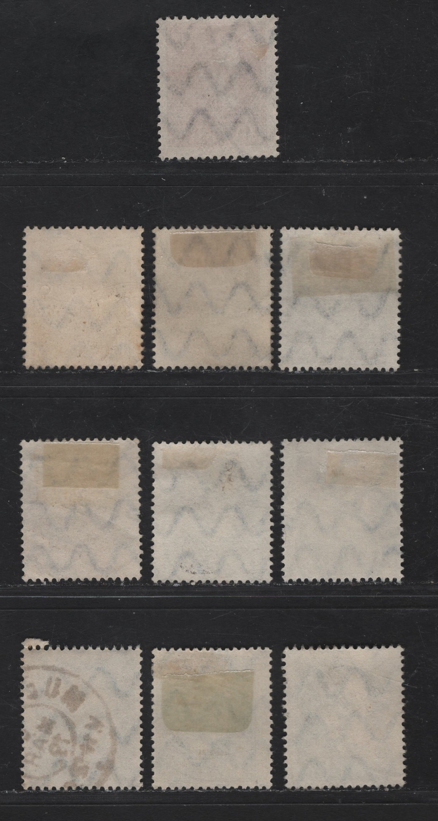 Bavaria Michel# 96Ib, Scott#94-95, 115 2pf Grey, 2 1/2pf Grey & 3pf Brown, 1914-1920 King Ludwig III Issue, 10 Fine Used Singles Wartime Printings, All With Dated Postal Cancels Between 1916 & 1920