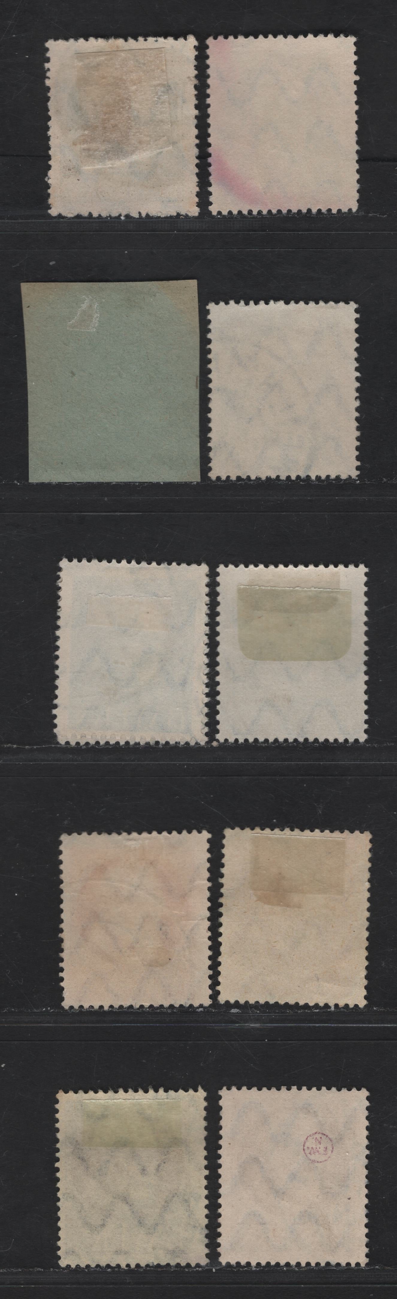 Bavaria #102-105 40pf Olive Green, 1914-1920 King Ludwig III Issue, 10 F & VF Used Singles Various Shades Of Wartime Printings, All With Dated CDS Cancels After Dec.31, 1915