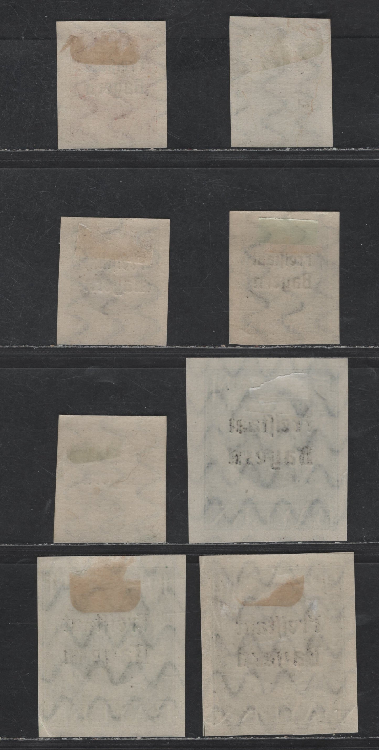 Lot 169 Bavaria #225-230 1m Deep Dive Brown - 20m Deep Grey Brown, 1919-1920 Free State Overprints On High Values Of the Ludwig III Issue, 8 VFOG Singles Wartime Printings With Extra Shades Of 1m & 2m