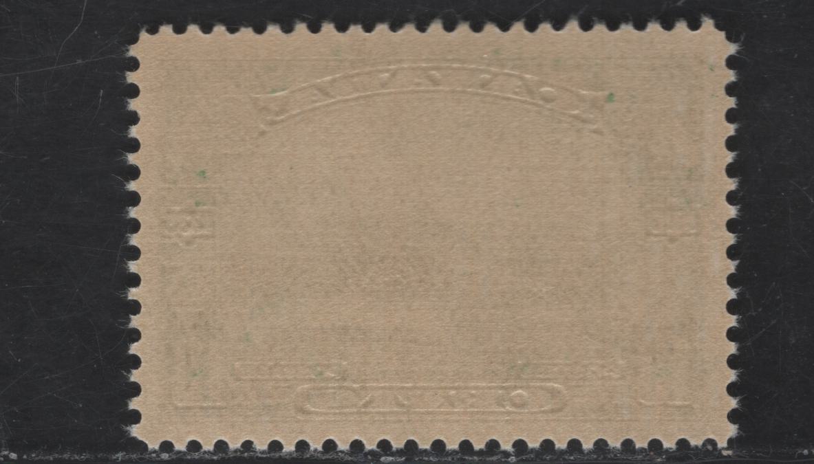 Canada #215 10c Deep Yellowish Green Windsor Castle, 1935 Silver Jubilee Issue, A VFNH Single Vertical Mesh Paper With Yellowish Cream Semi-Gloss Gum