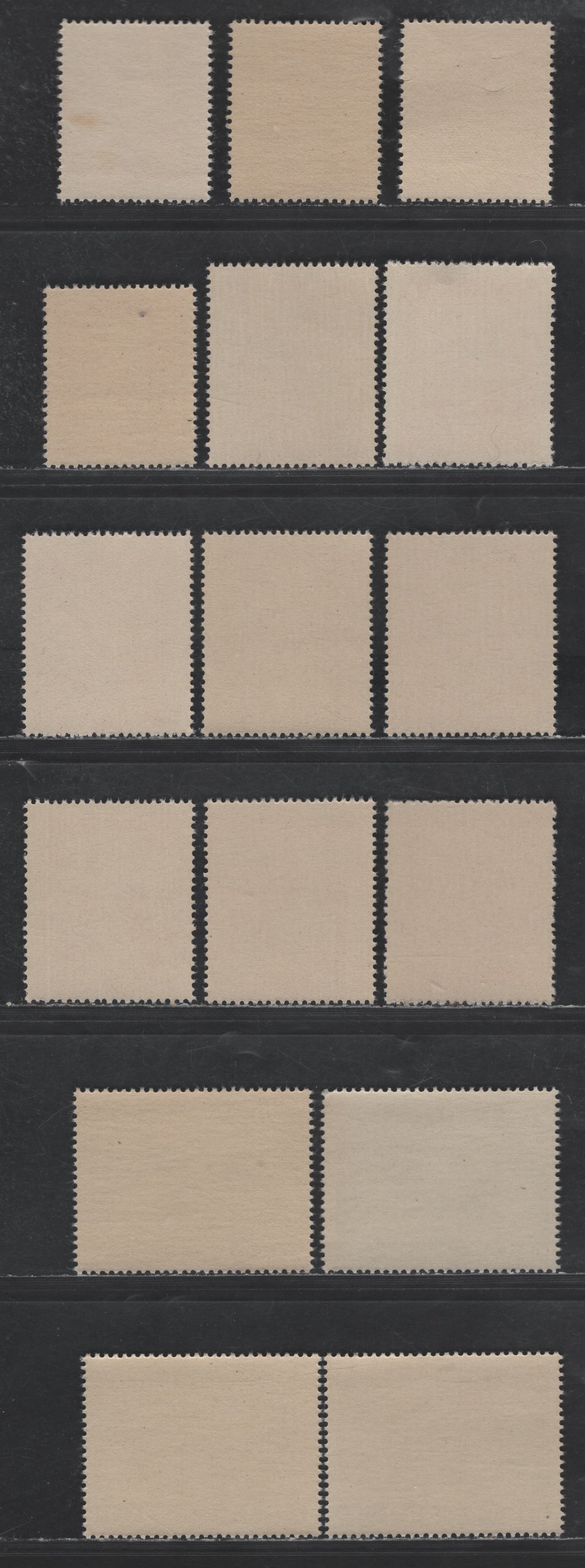 Lot 175 Austria SC#500-515 3g - 5s Bright Red - Dark Violet Lermos - Durnstein, Lower Austria, 1947-1948 Scenic Types Issue, 16 VFNH Singles, Perf 13.5x14