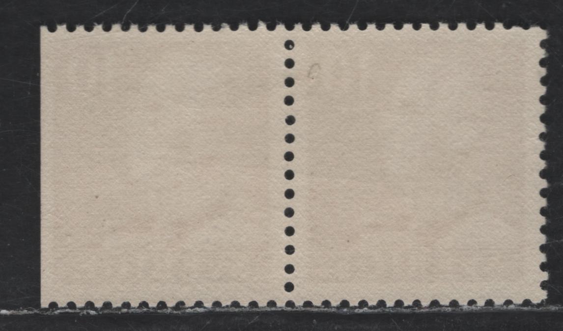 Lot 177 Sweden SC#289-a (Facit #269CB) 10o Violet King Gustaf V, 1939 Pictorial Issue, A VFNH Booklet Pair, Showing Normal & Straight Edged Stamp