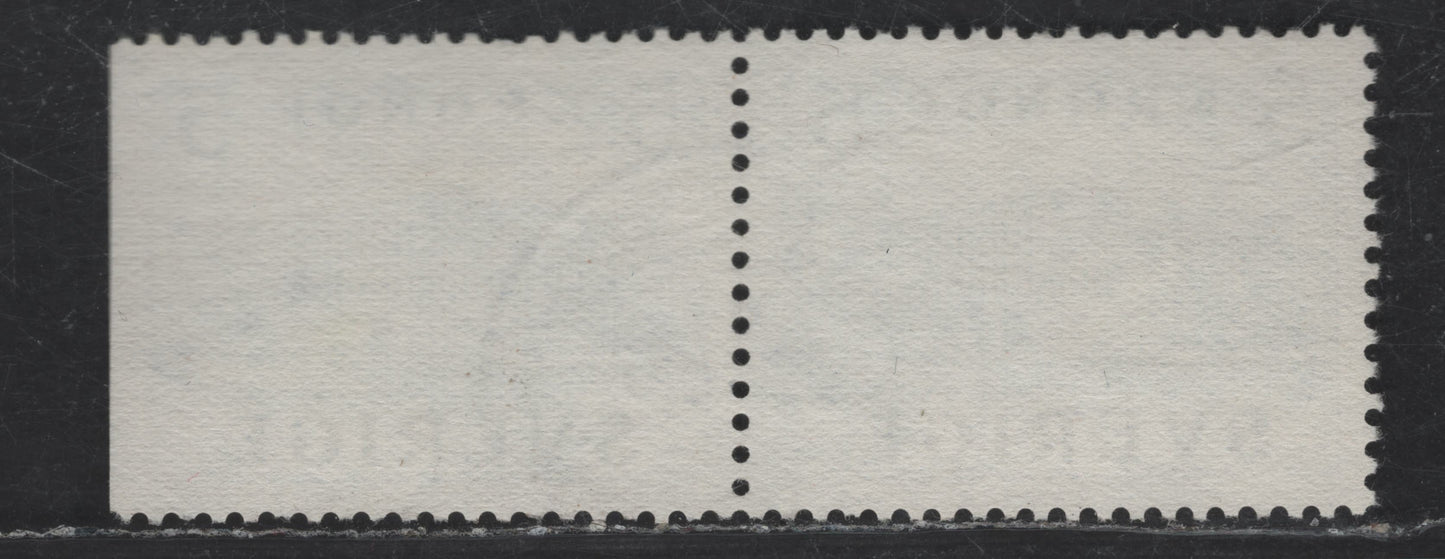 Lot 179 (C) Sweden SC#322-a (Facit #332CB) 5k Blue Royal Palace at Stockholm, 1941 Pictorial Issue, A Very Fine Used Booklet Pair, Normal & Straight Edged Stamps