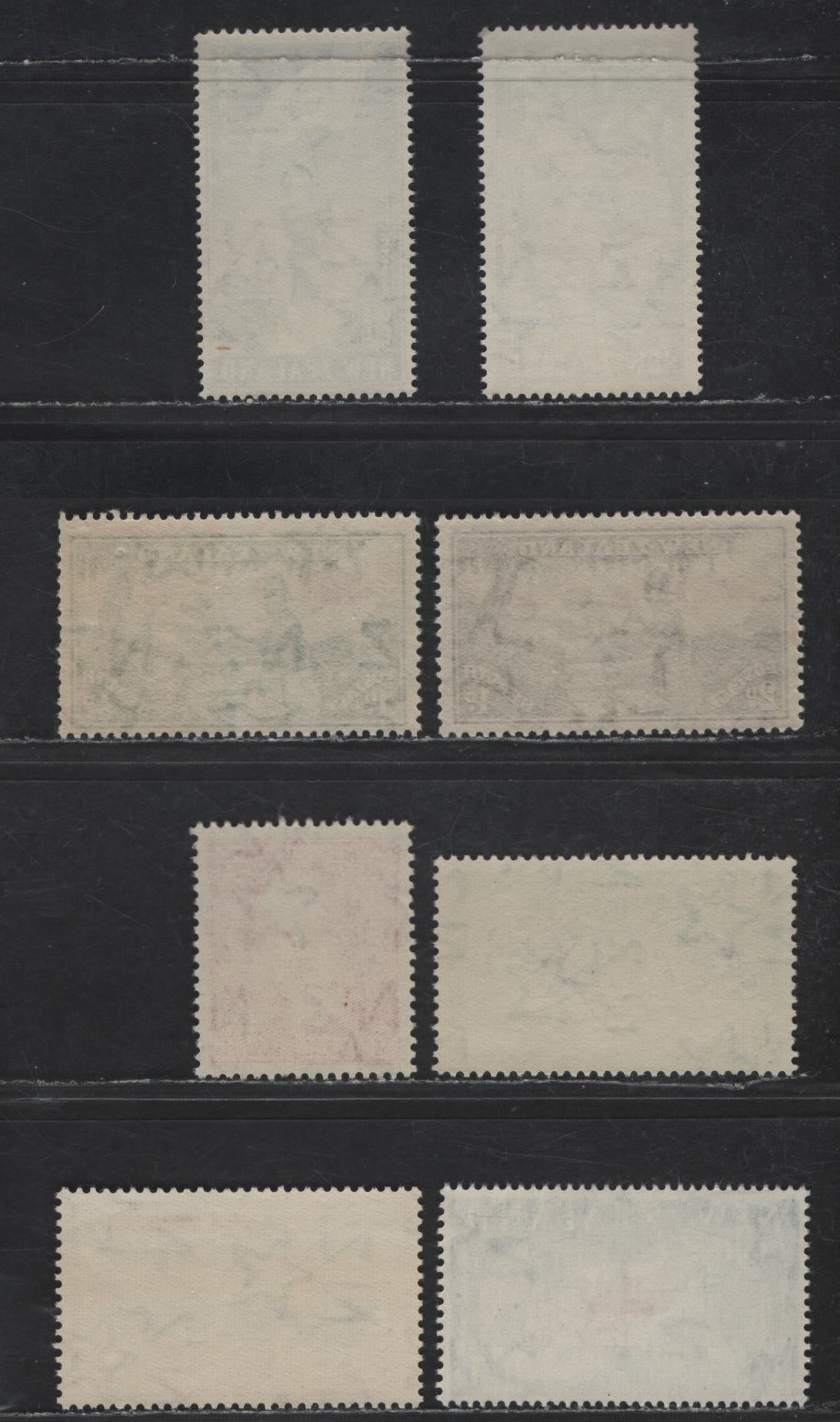 New Zealand SG#678a-679, 719-720, 760-762, 775 1d+1/2d - 3d Yellow Green & Orange Brown - Red & Ultramarine Soldier Helping Child - Red Cross Flag, 1946-1963 Health - Red Cross Centenary Issue, 8 VFNH Singles