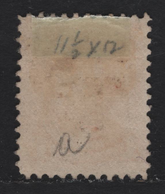 Lot 250 Canada #35d 1c Orange Queen Victoria, 1870-1893 Small Queen Issue, A Fine Used Single, Mid-Montreal Printing, Paper Type MM-C (See Body), Perf 11.5x12