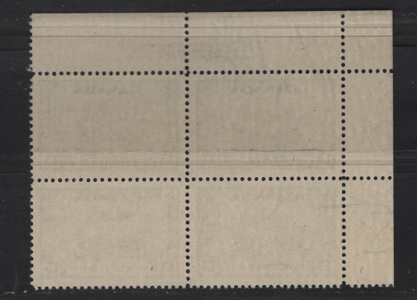 Lot 266 Canada #258 13c Dull Green Ram Tank, 1942-1943 War Issue, A VFNH UL Plate 1 Block Of 4, Perf 12