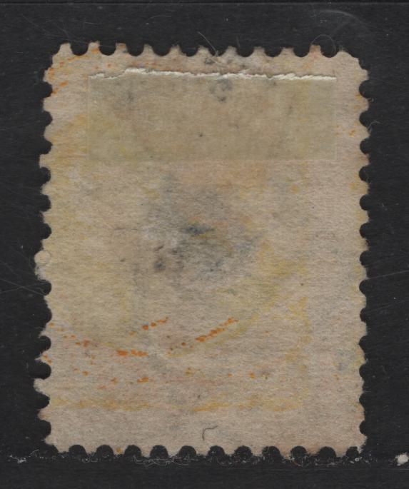 Lot 325 Canada #35 1c Yellow Queen Victoria, 1870-1897 Small Queen Issue, A Fine Used Single Mid Second Ottawa Printing On Yellowish Newsprint (2O-B), With Scarce Ottawa Crown Cancel, VF Centered, But Hinge Thin On Back