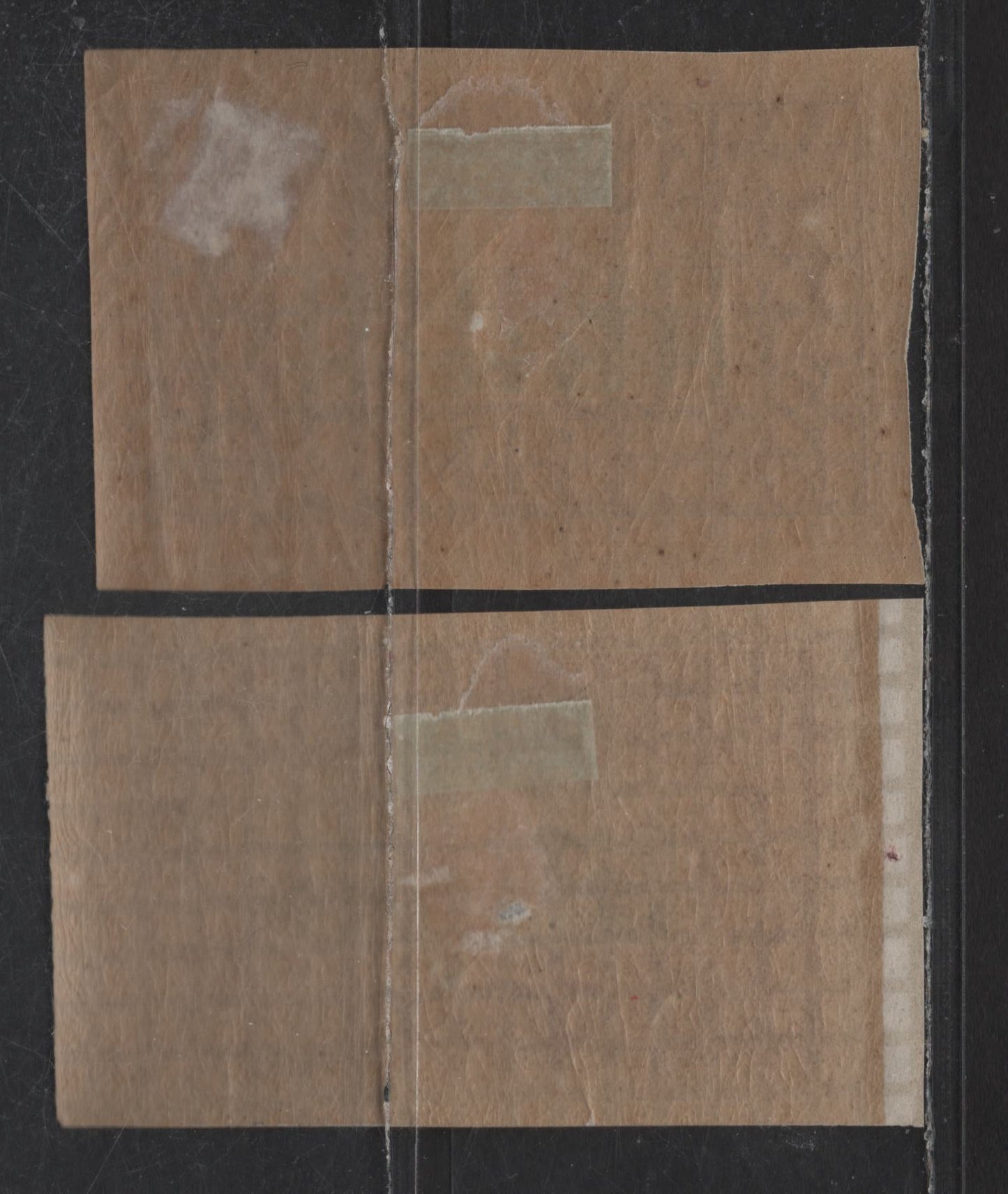 Lot 92 Somali Coast SC#7, 12 2c & 15c Claret & Black - Violet & Green View of Djibouti, Somali Warriors, 1894-1902 Djibouti Views Issue, 2 VFOG Imperf Singles