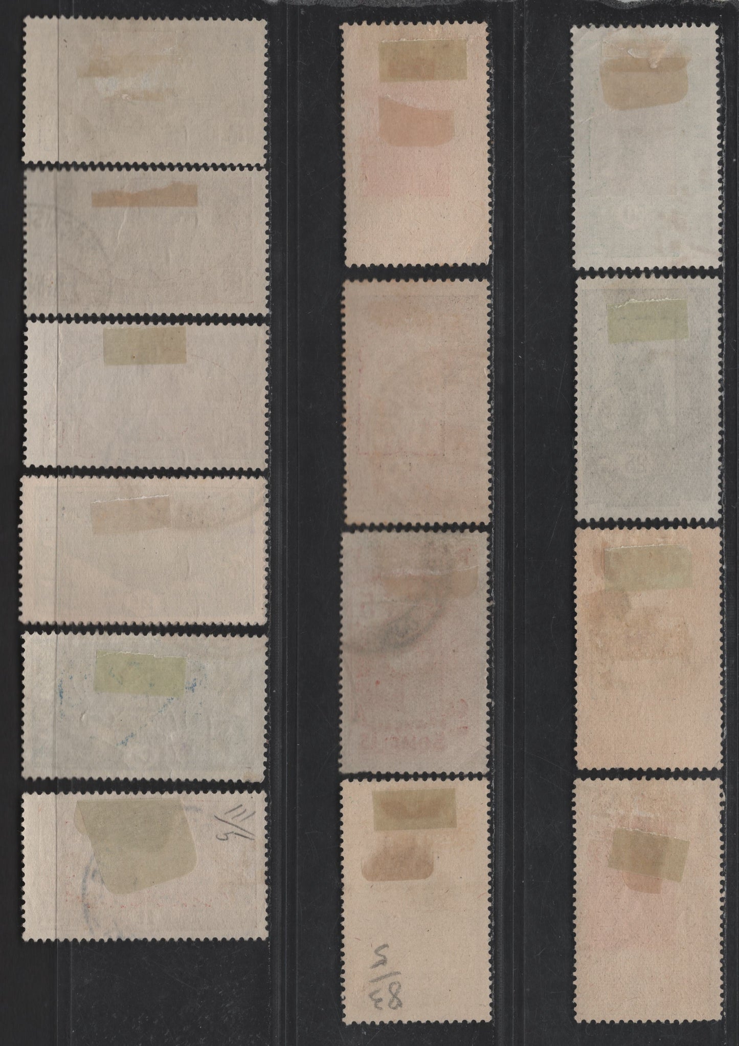 Lot 98 Somali Coast SC#64-65, 83-85, 92, 94, 97, 103, 111a, 116a, 117, 144 1c - 3fr Maroon & Brown - Red Violet Tadjoura Mosque - Addis Ababa Railroad Bridge, 1909-1933 Pictorial Defintives, 15 Fine/Very Fine Used Singles, Ordinary & Chalky Papers