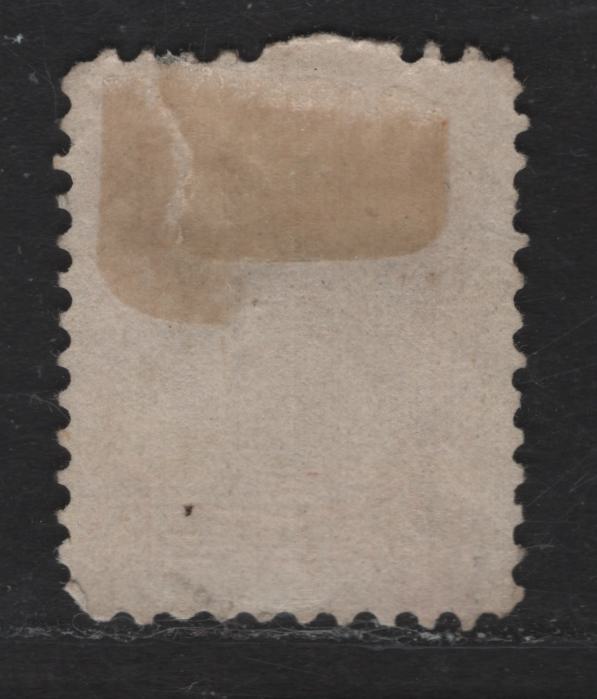 Lot 1 Canada #35d 1c Yellow Orange Queen Victoria, 1870-1893 Small Queen Issue, A Fine Used Single, Mid Montreal Printing, Paper Type MM-G, Perf 11.7x12