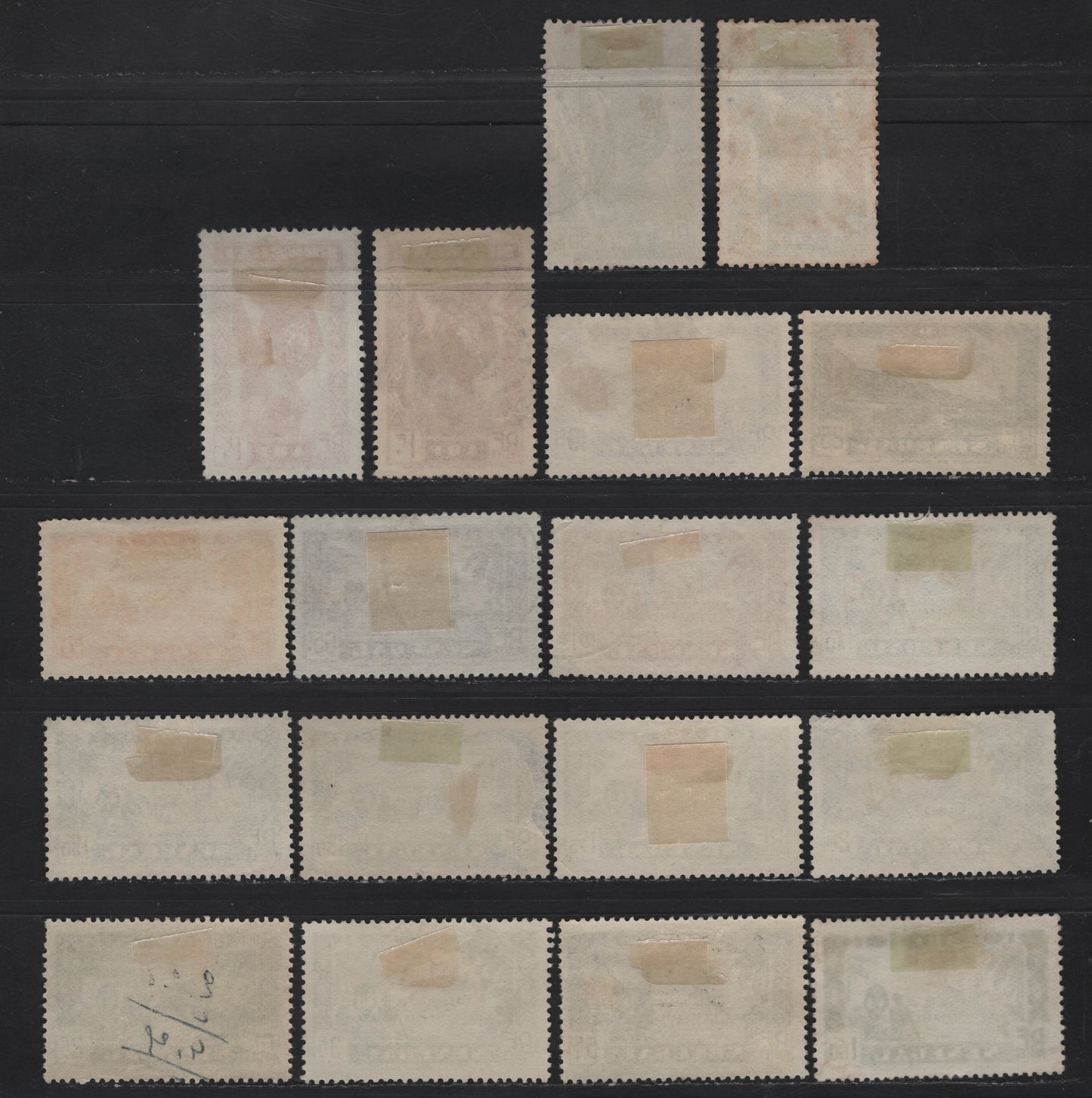 Lot 116 Senegal SC#147/187 10c - 2.50fr Violet - Black Faidherbe Bridge - Diourbel Mosque, 1935-1940 Pictorial Definitive Issues, 18 Fine/Very Fine Used Singles