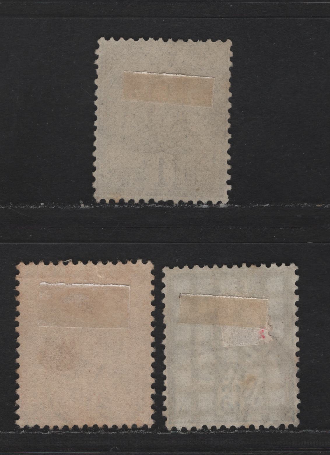 Lot 131 Tunisia SC#9, 14, 27 1c - 15c Black on Lilac - Blue Coat of Arms, 1888-1902 Arms Issue, 3 Very Fine Used Singles