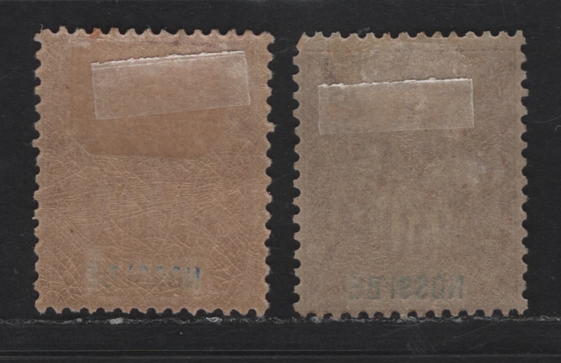 Lot 73 Nossi-Be SC#40, 42 30c - 50c Brown on Bistre - Carmine on Rose Navigation & Commerce, 1894 Pictorial Issue, 2 FOG Singles