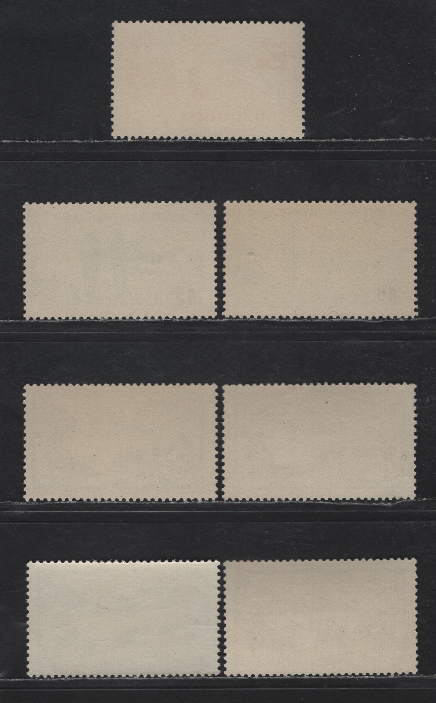 Lot 93 St Pierre & Miquelon SC#172-174, 178, 182-183, 200 2c - 2.50fr Dark Blue Green - Orange Yellow Dog Team - Soldiers Bay At Langlade, 1938-1940 Photogravure Pictorial Issue, 7 F/VFNH Singles