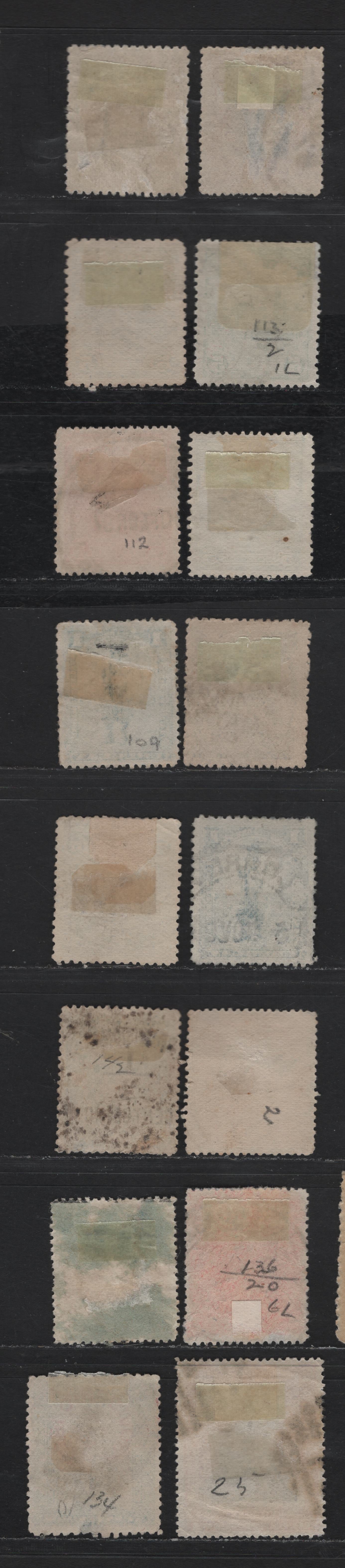 Lot 172 Uruguay SC#109-110, 112-114, 117, 133-137, 142, 150-151 1c - 5m Slate Blue - Orange Pictorial - Statue of Artigas, 1895-1990 Waterlow Pictorial - Statue of Artigal Issues, 16 Fine/Very Fine Used Singles