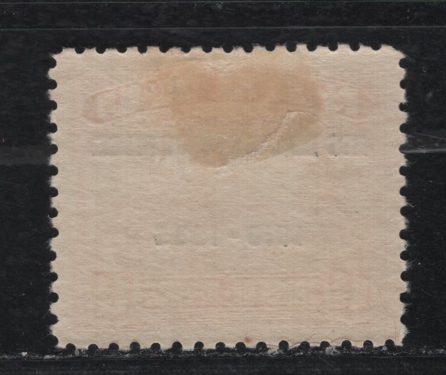 Lot 215 Nauru SC#31var 1.5d Red Steamship, 1935 Silver Jubilee Issue, A VFOG Single, Overprint Shifted Upward Into Postage & Revenue Panes