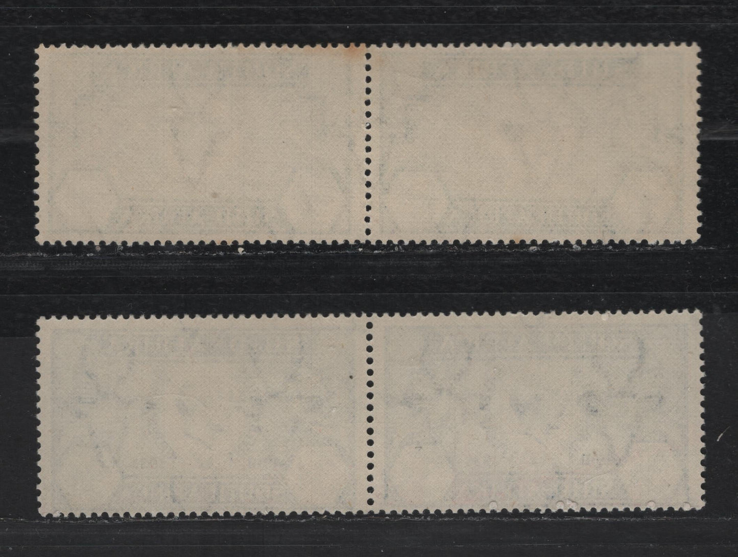 Lot 245 South Africa SC#68, 70 1/2d & 3d Prussian Green & Black - Blue & Dark Blue King George V, 1935 Silver Jubilee Issue, 2 F/VFNH Pairs