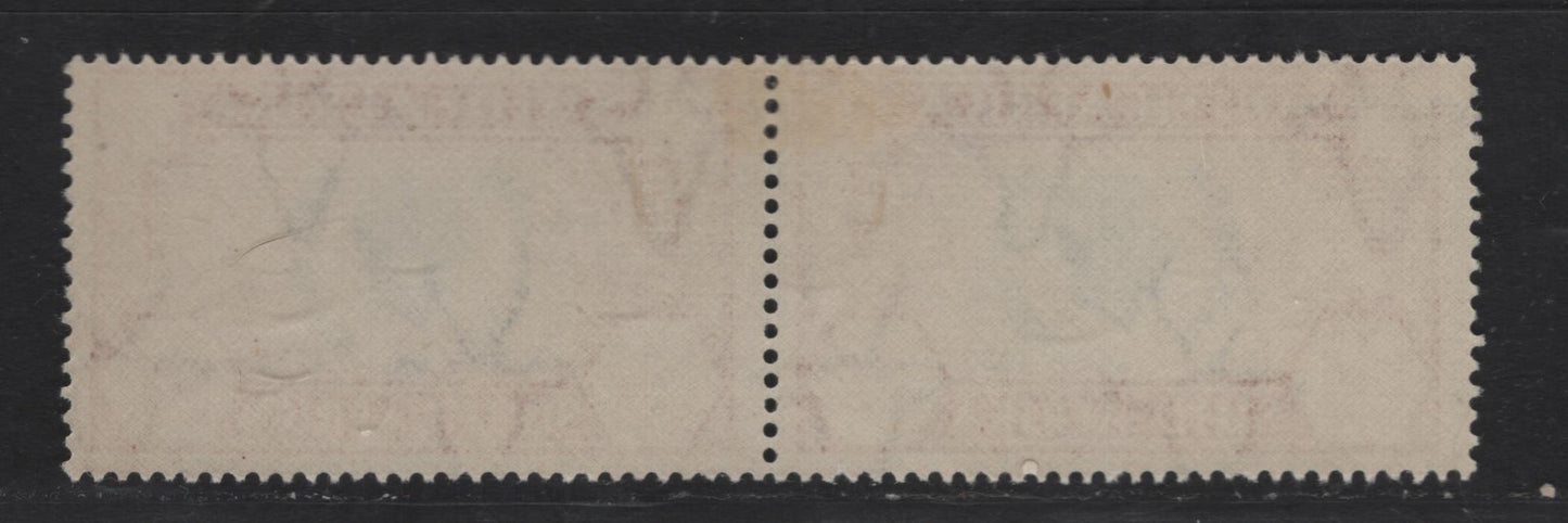 Lot 250 South Africa SC#71 6d Orange & Green King George V, 1935 Silver Jubilee Issue, A FOG Pair, Green Dot In 'S' Of 'South' & Apostrophe Under 'IL' of 'Jubilee' Of Right Stamp, Constant Varieties